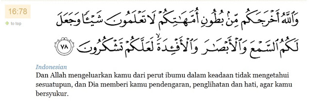 Detail Surat An Nahl 78 Nomer 10