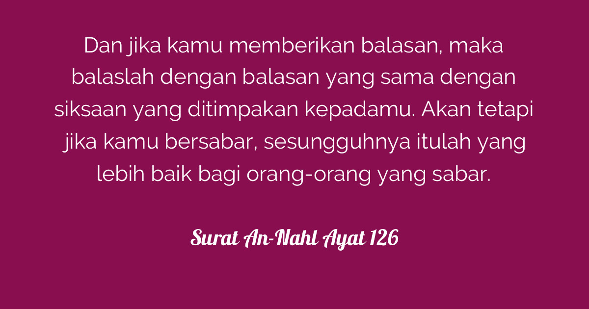 Detail Surat An Nahl Ayat 126 Nomer 11