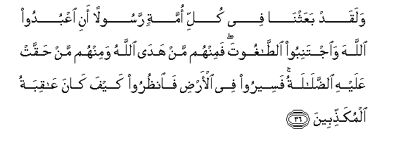 Detail Surat An Nahl Ayat 44 Nomer 22