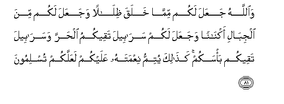 Detail Surat An Nahl Ayat 81 Nomer 4