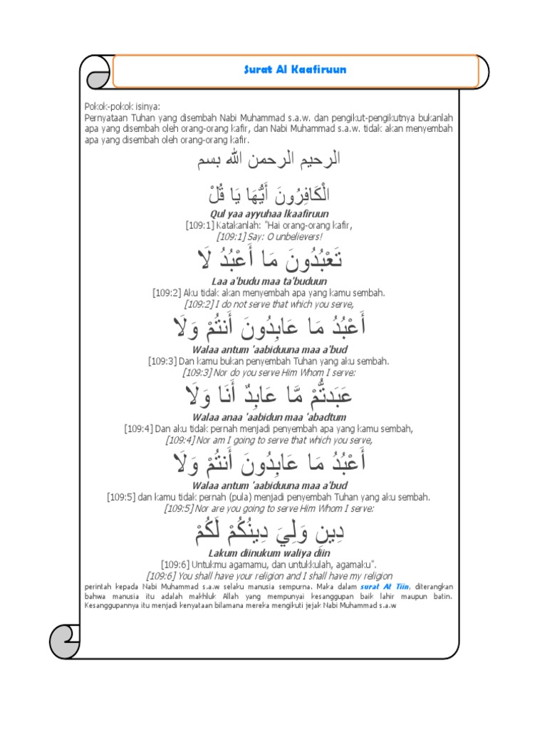 Detail Surat An Nasroh Nomer 26