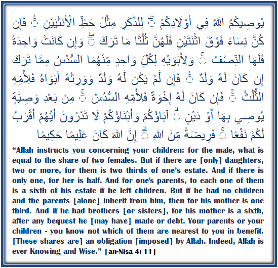 Detail Surat An Nisa Ayat 11 Nomer 11