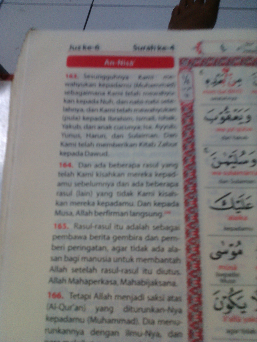 Detail Surat An Nisa Ayat 164 Nomer 13