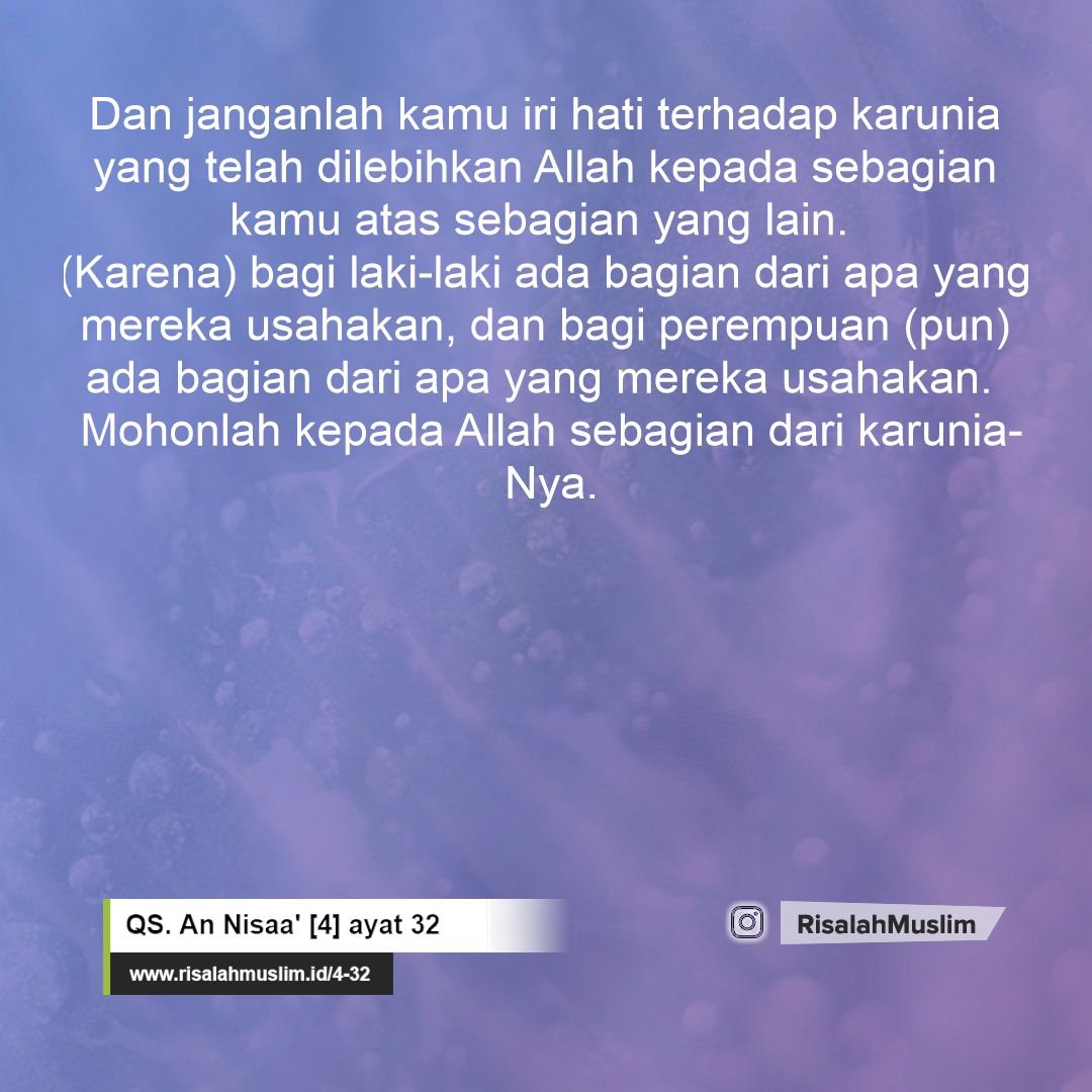 Detail Surat An Nisa Ayat 32 Nomer 10