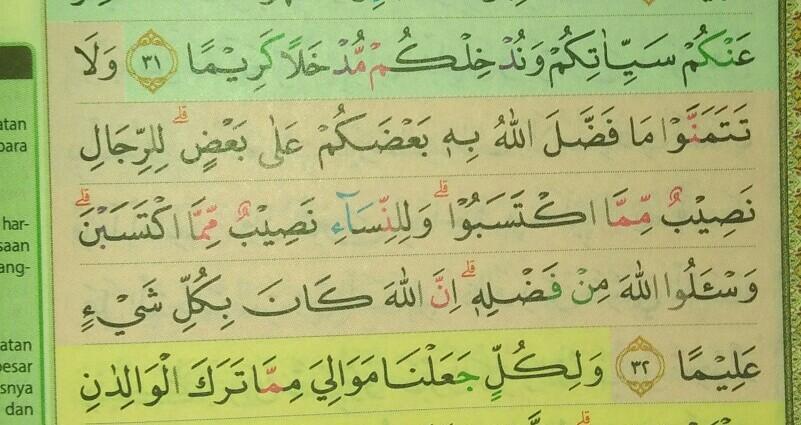 Detail Surat An Nisa Ayat 32 Nomer 13