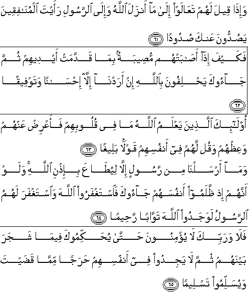 Detail Surat An Nisa Ayat 65 Nomer 24