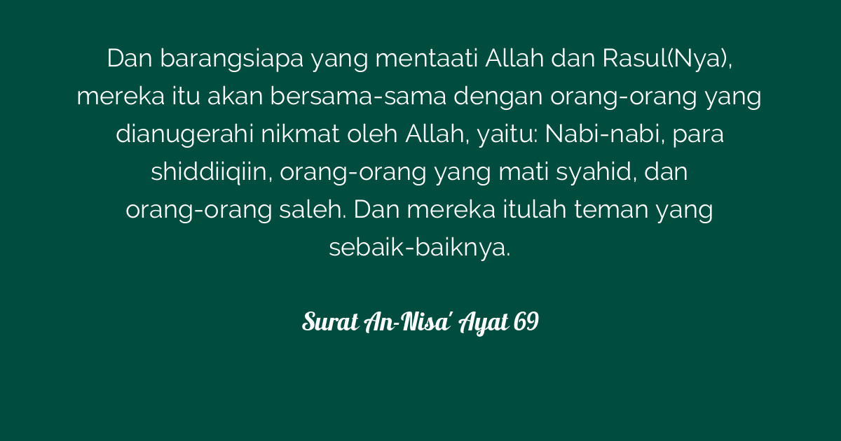 Detail Surat An Nisa Ayat 69 Nomer 18