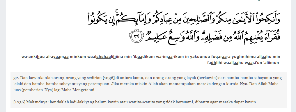 Detail Surat An Nur Ayat 32 Nomer 40