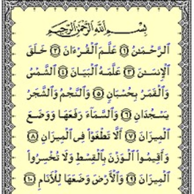 Detail Surat Ar Rahman Ayat 1 10 Nomer 8