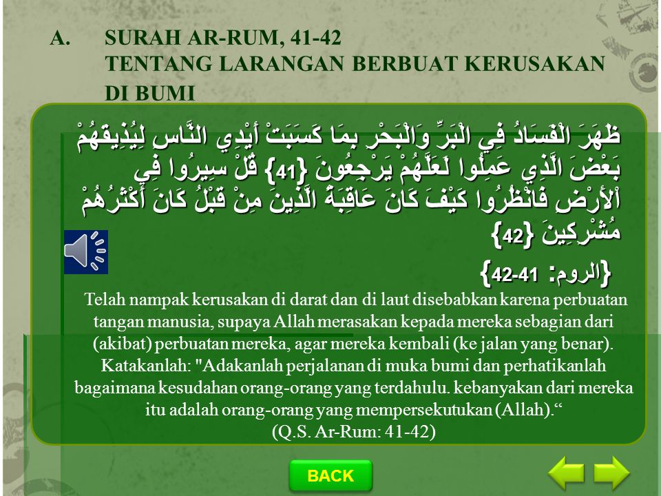 Detail Surat Ar Rum Ayat 41 42 Nomer 42