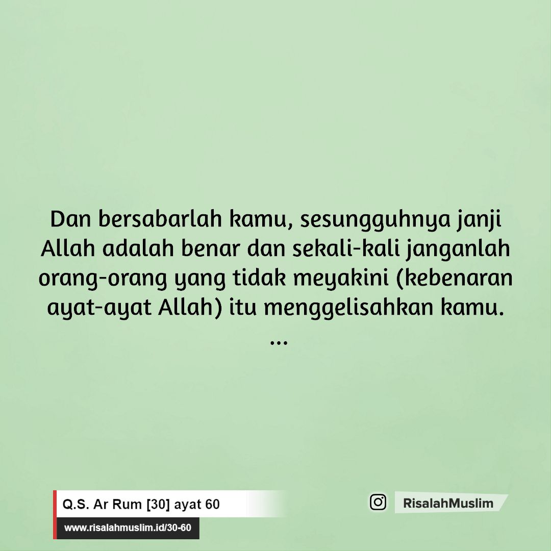 Detail Surat Ar Rum Ayat 60 Nomer 14