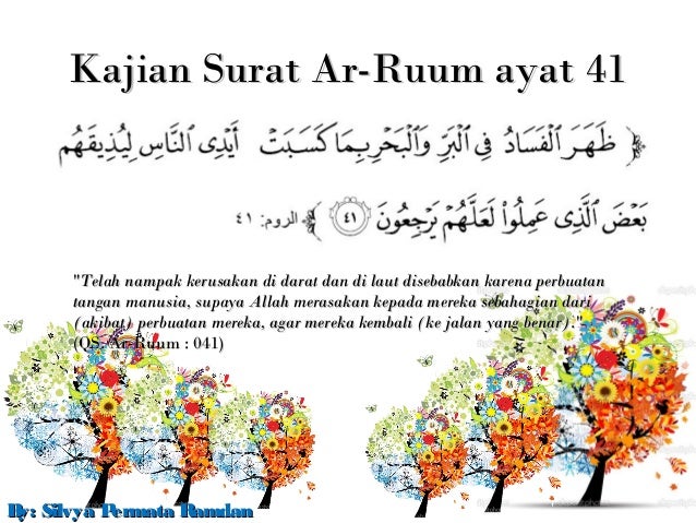 Detail Surat Arrum Ayat 41 Nomer 16