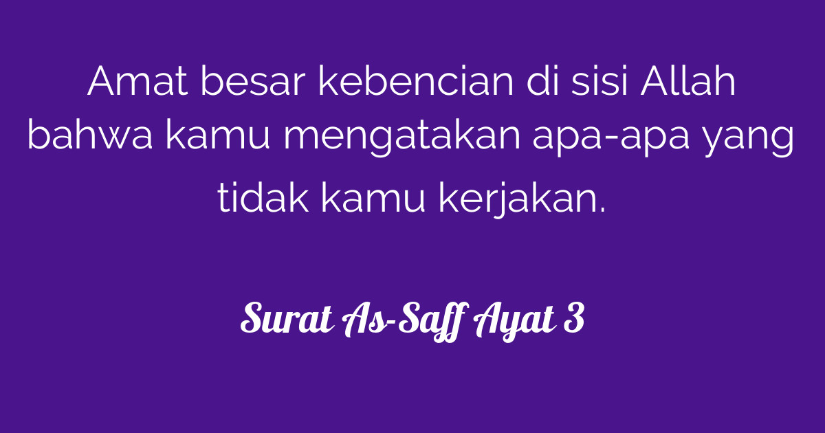 Detail Surat As Shaff Ayat 2 3 Nomer 44