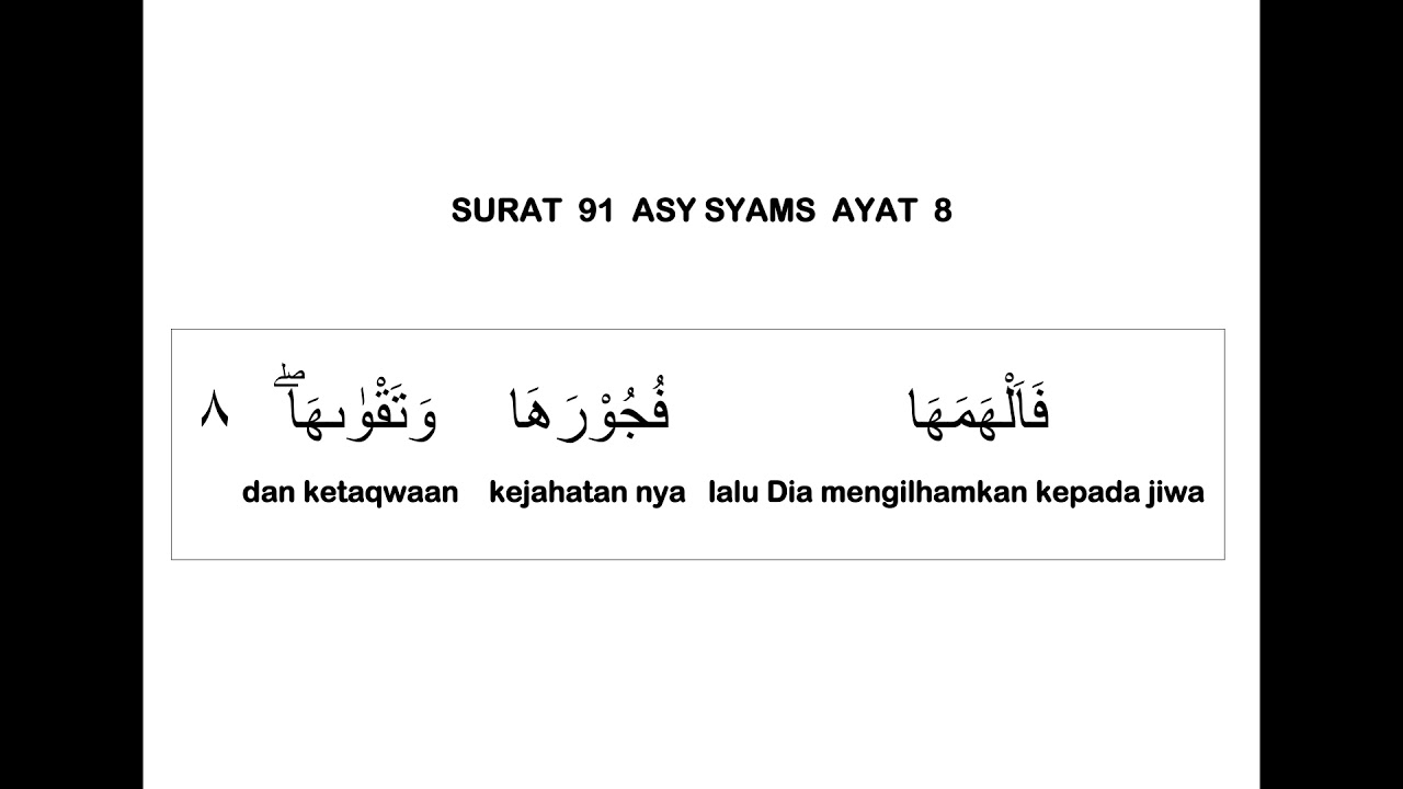 Detail Surat As Syam Ayat 8 Nomer 3