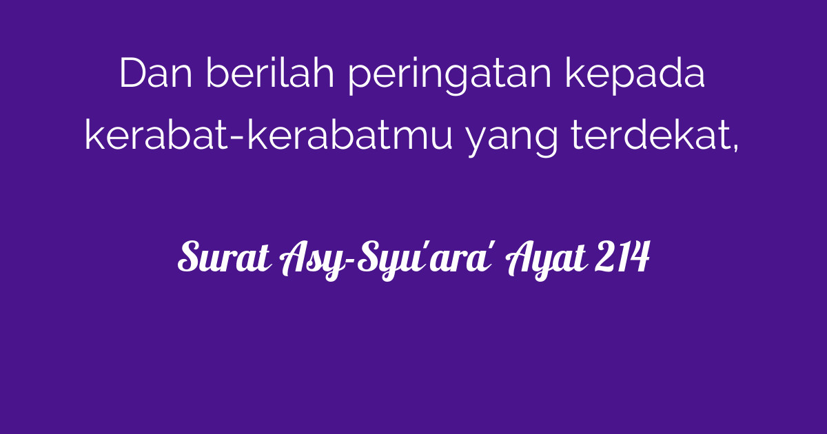 Detail Surat Asy Syu Ara Ayat 214 Nomer 24