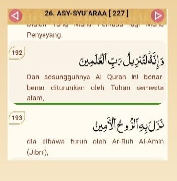 Detail Surat Asy Syura Ayat 26 Nomer 30