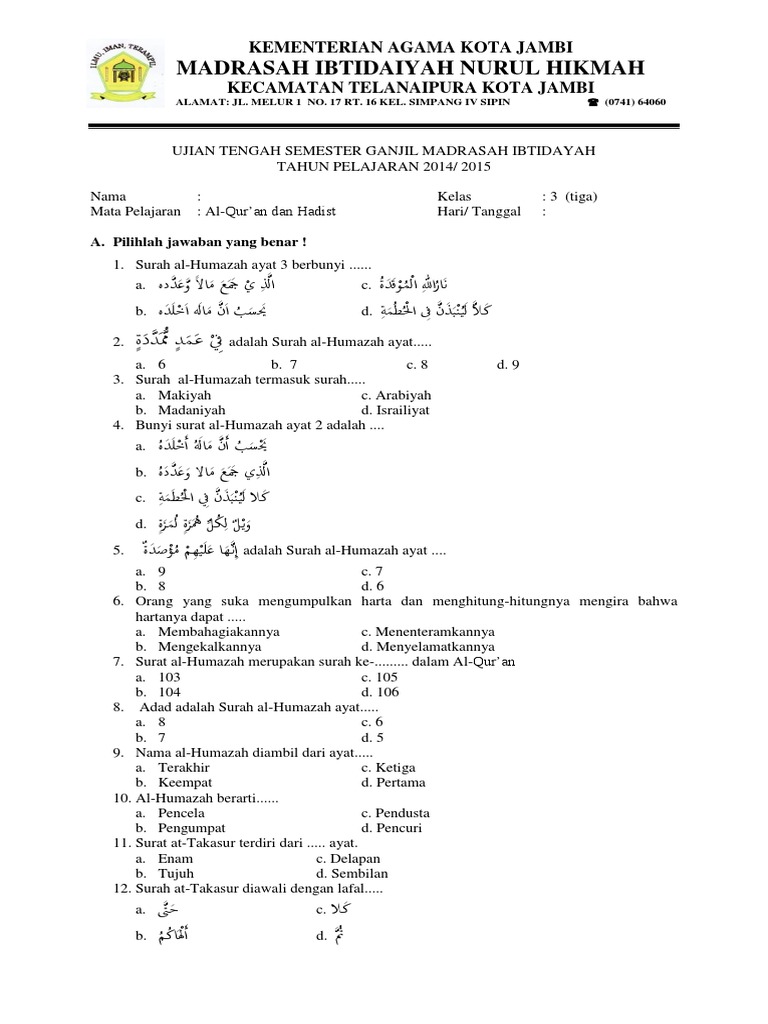 Detail Surat At Takatsur Diturunkan Di Kota Nomer 50