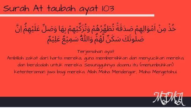 Detail Surat At Taubah Ayat 103 Nomer 21