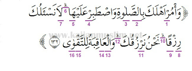 Detail Surat At Thaha Ayat 132 Nomer 2