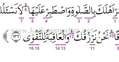 Detail Surat At Thaha Ayat 132 Nomer 8