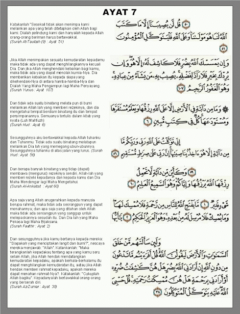 Detail Surat Ayat 7 Nomer 2