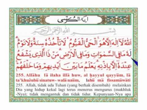 Detail Surat Ayat Kursi Latin Lengkap Nomer 10