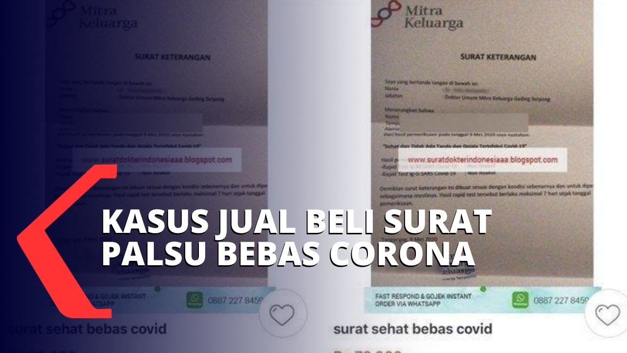 Detail Surat Bebas Corona Nomer 3