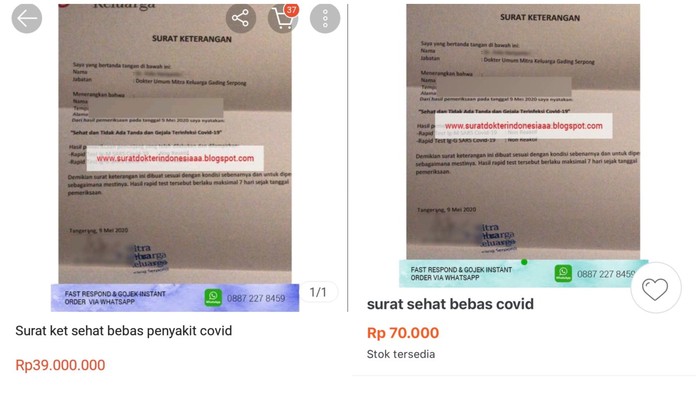 Detail Surat Bebas Corona Nomer 5