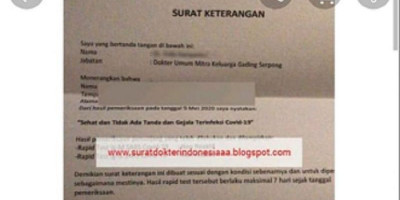 Detail Surat Bebas Corona Nomer 49