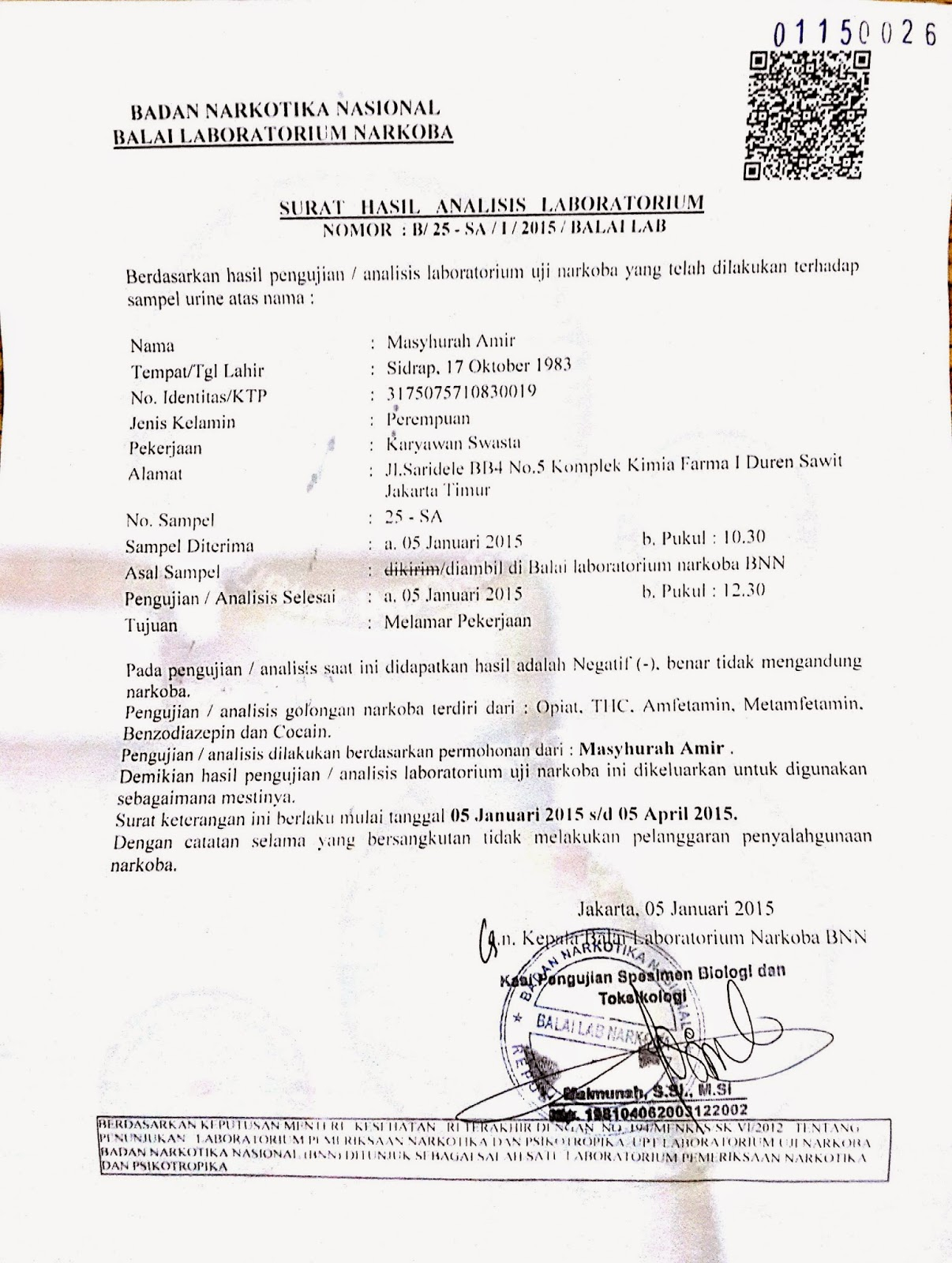 Detail Surat Bebas Napza Nomer 10