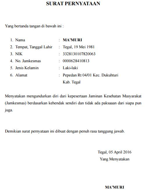 Detail Surat Bpjs Kesehatan Nomer 25