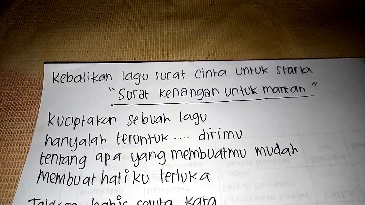 Detail Surat Buat Mantan Nomer 23