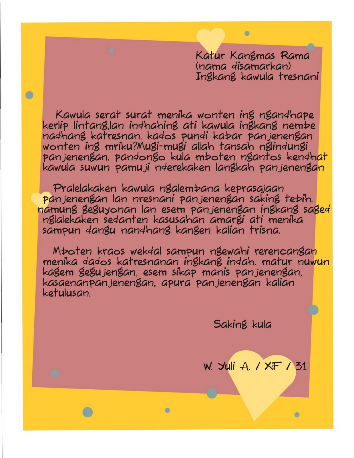 Detail Surat Buat Mantan Nomer 30