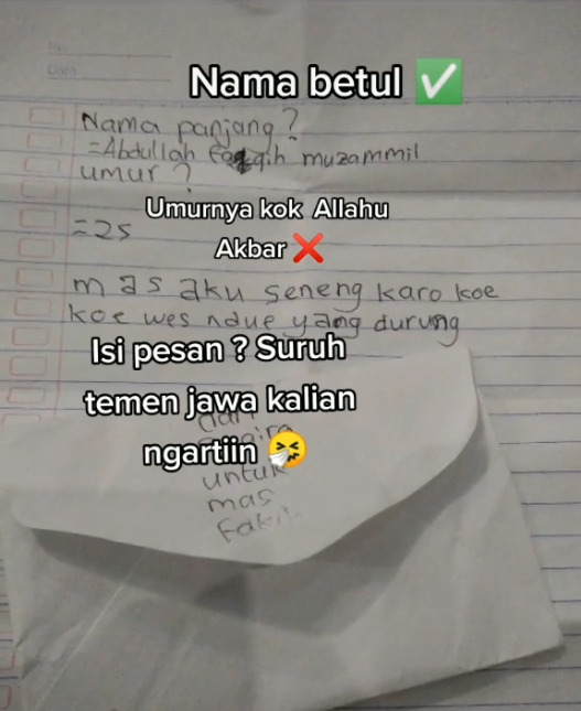 Detail Surat Cinta Panjang Nomer 39