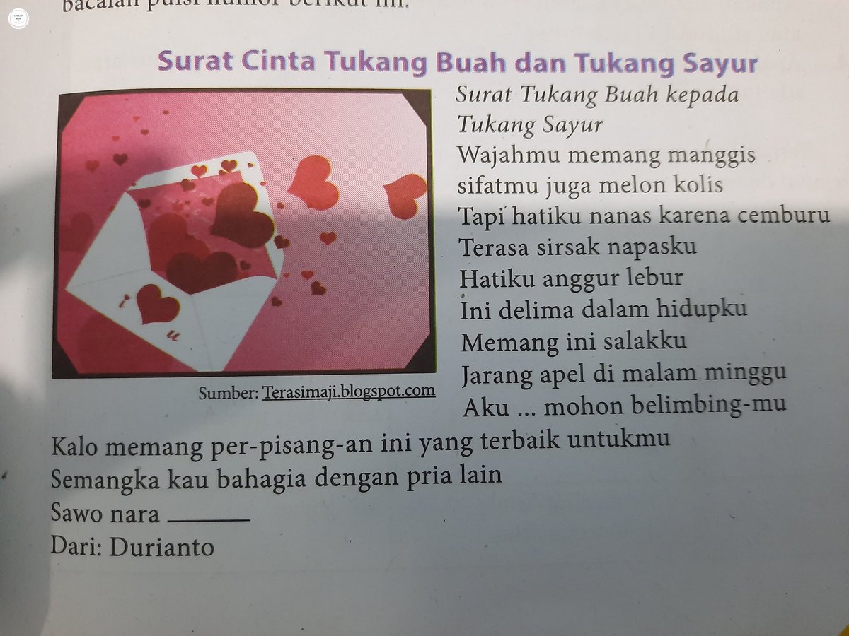 Surat Cinta Tukang Buah Dan Tukang Sayur - KibrisPDR