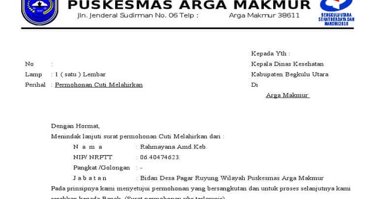 Detail Surat Cuti Hamil Nomer 29