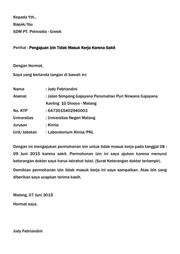 Detail Surat Cuti Tahunan Nomer 20