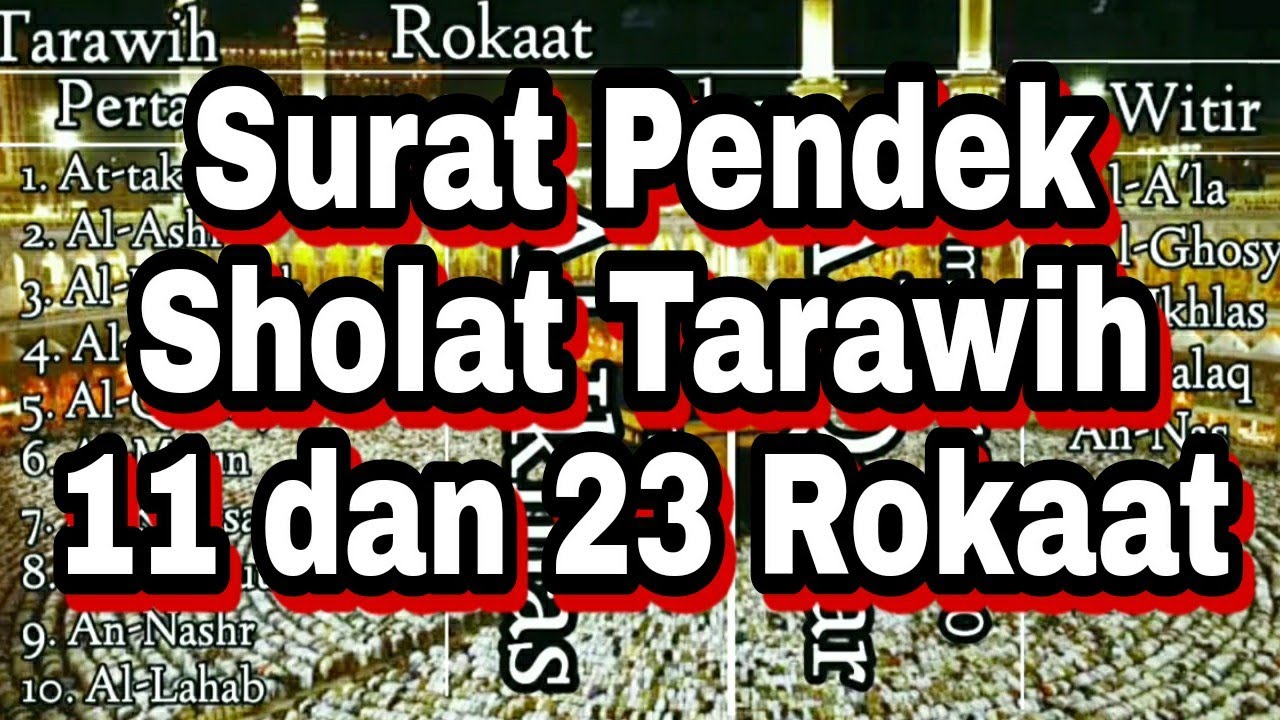 Detail Surat Dalam Sholat Tarawih Nomer 47