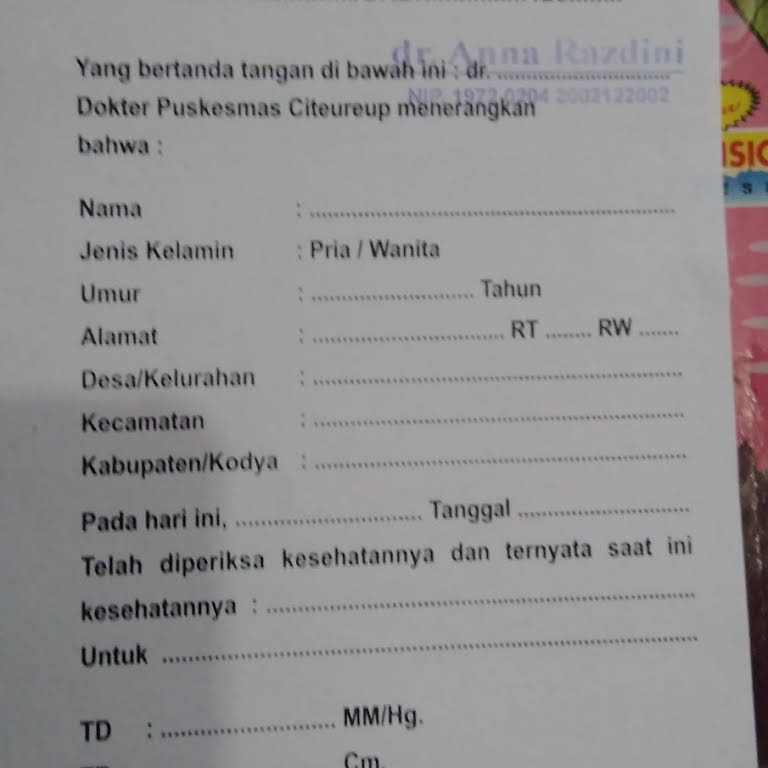 Detail Surat Dari Dokter Nomer 23