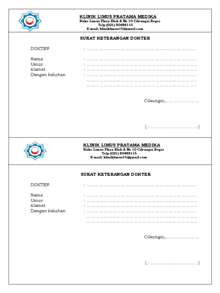 Detail Surat Dari Dokter Nomer 25