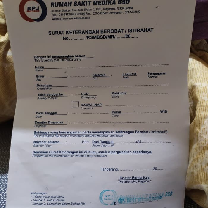 Detail Surat Dari Dokter Nomer 32