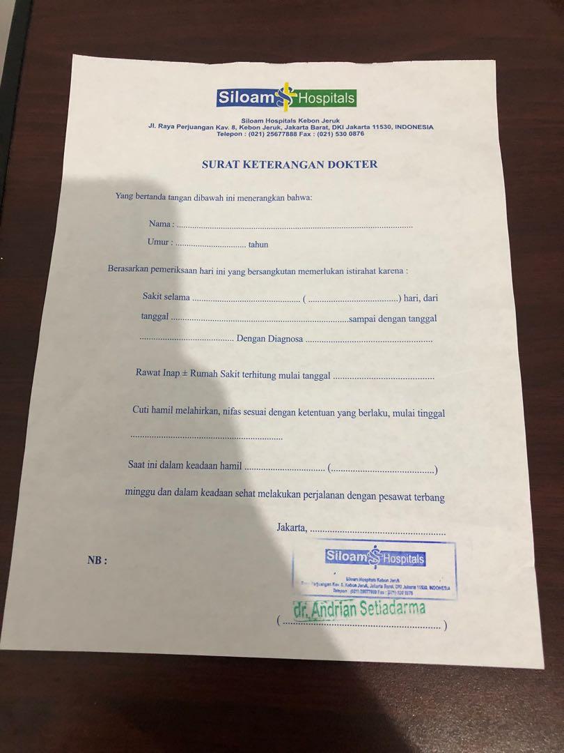 Detail Surat Dari Dokter Nomer 44