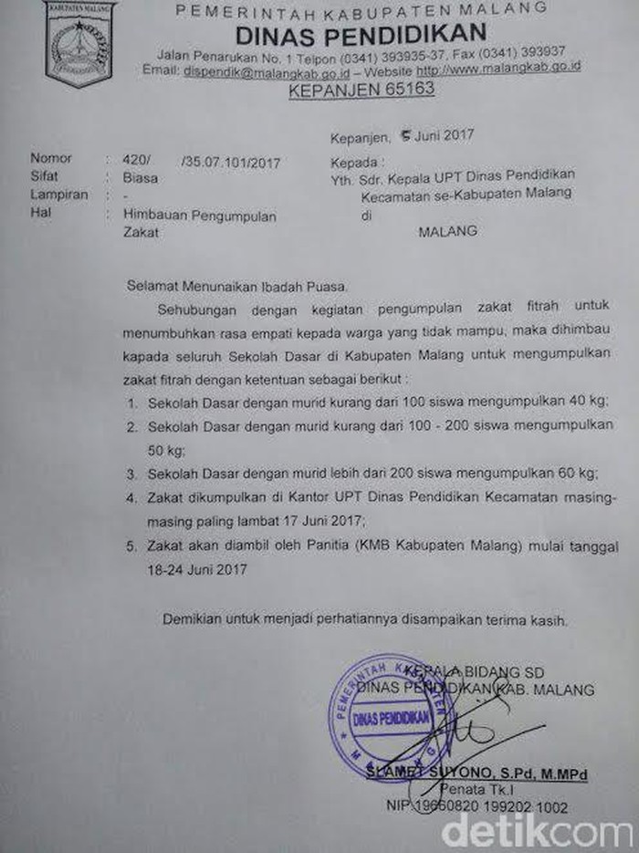 Detail Surat Dinas 2017 Nomer 33