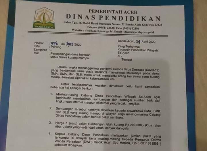 Detail Surat Dinas Pendidikan Nomer 37