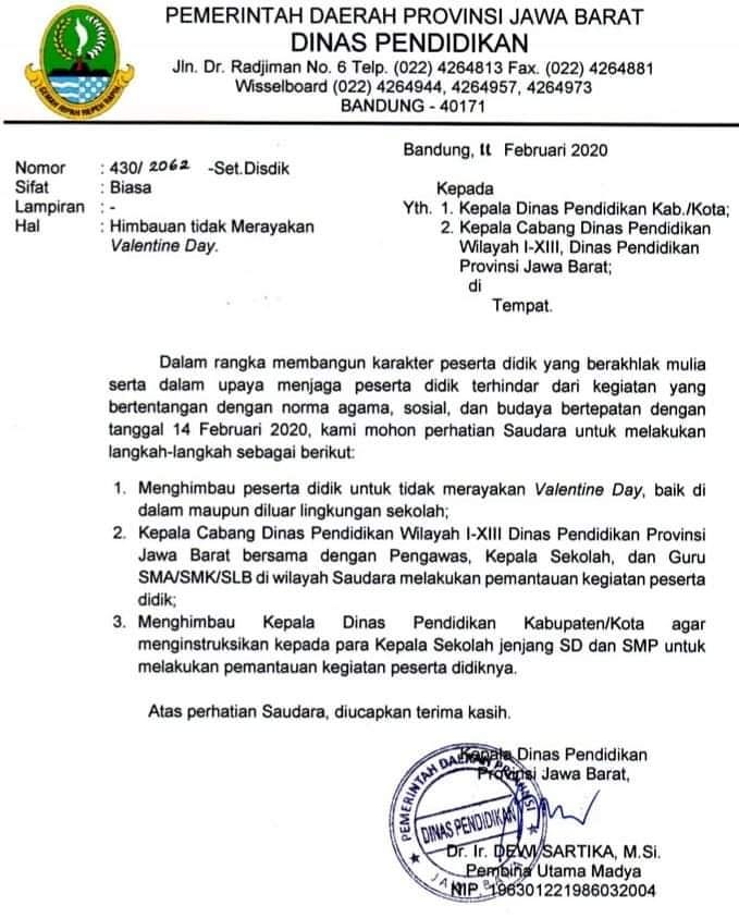 Detail Surat Dinas Pendidikan Nomer 5