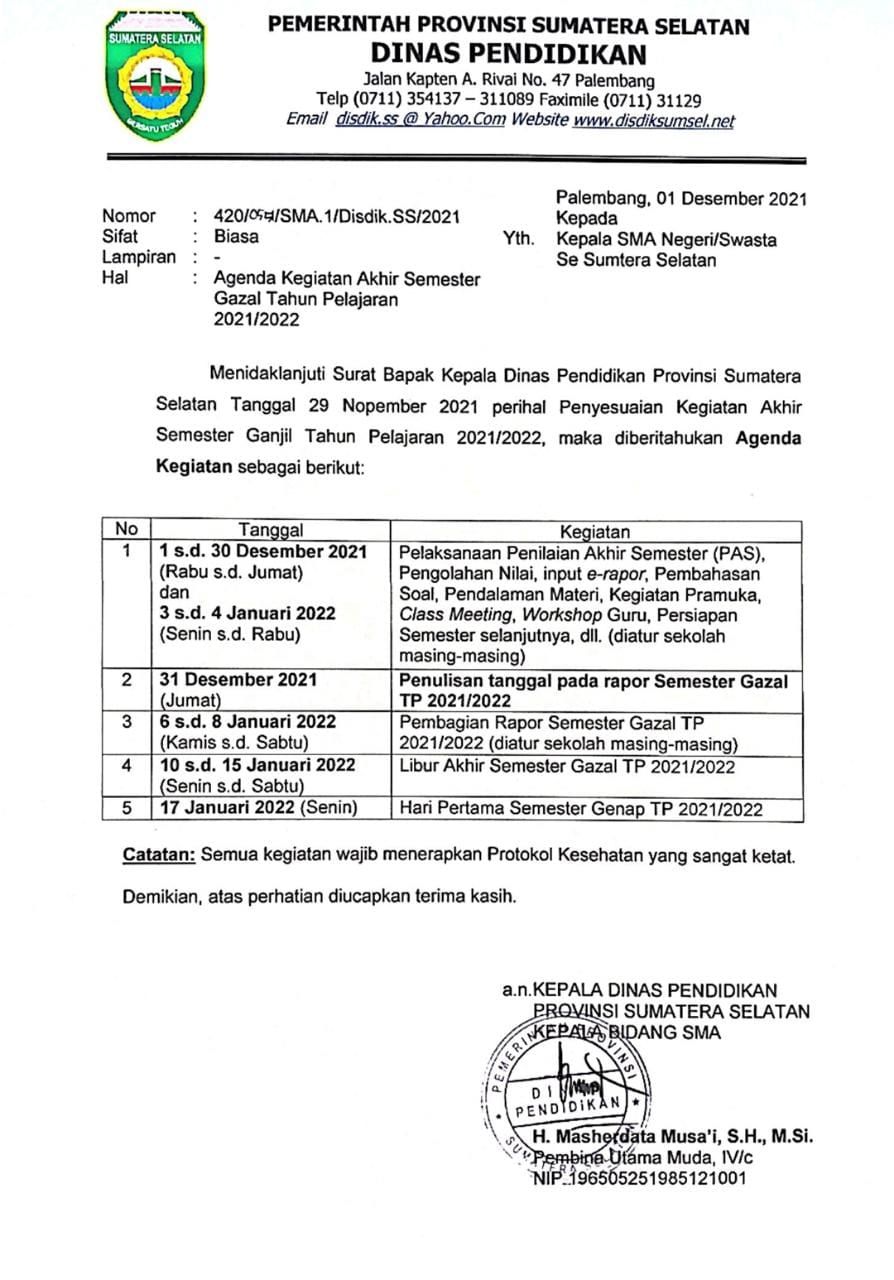 Detail Surat Dinas Pendidikan Nomer 44