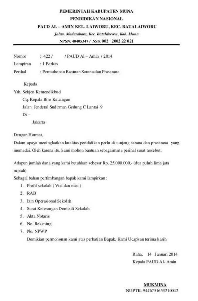 Detail Surat Dinas Permohonan Nomer 15