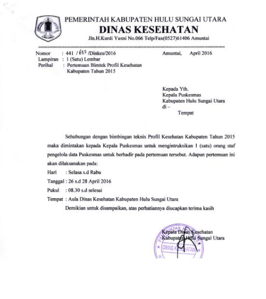 Surat Dinas Resmi - KibrisPDR