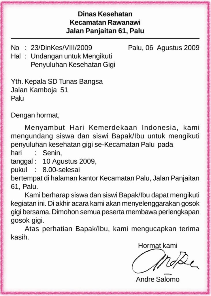 Detail Surat Dinas Yang Salah Nomer 19