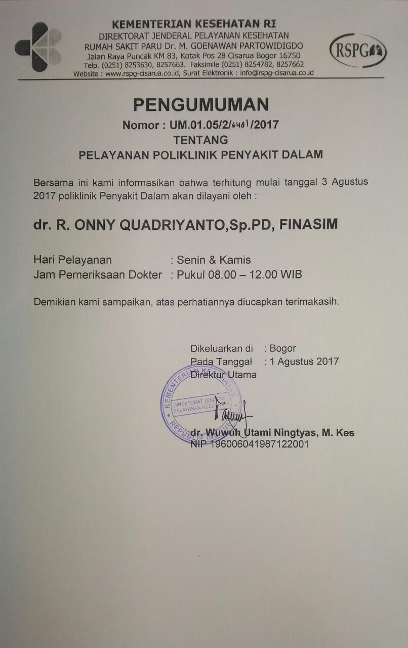 Detail Surat Dokter Bogor Nomer 40